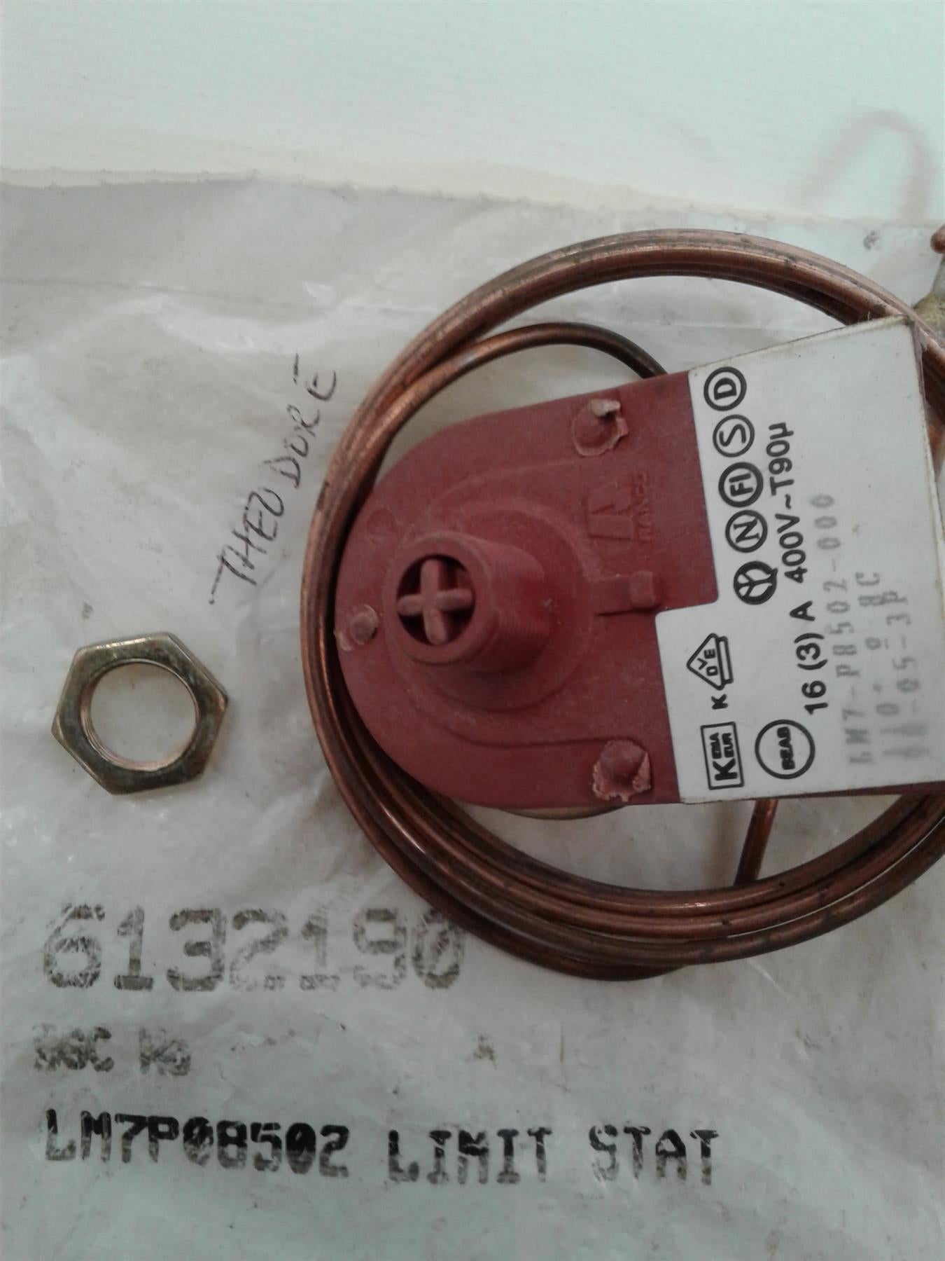 NEW RANCO THERMOSTAT LIMIT 6132190 LM7 P8502