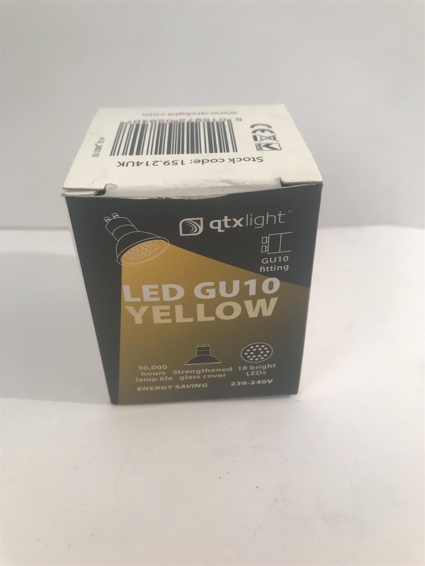 GU10 Yellow 18 LED Bulb
