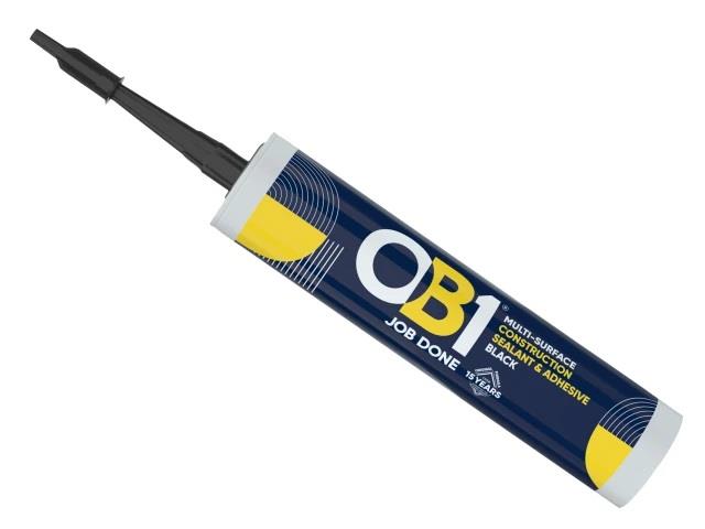 OB1 Multi-Surface Construction Sealant & Adhesive Waterproof Silicone Black