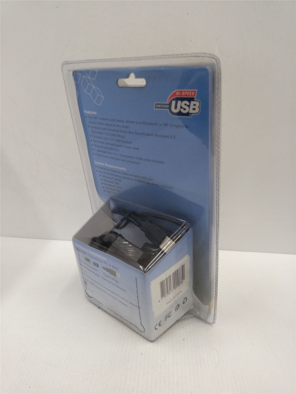 NEW USB 2.0 4 Port Hub With 180 Degree Rotating Port