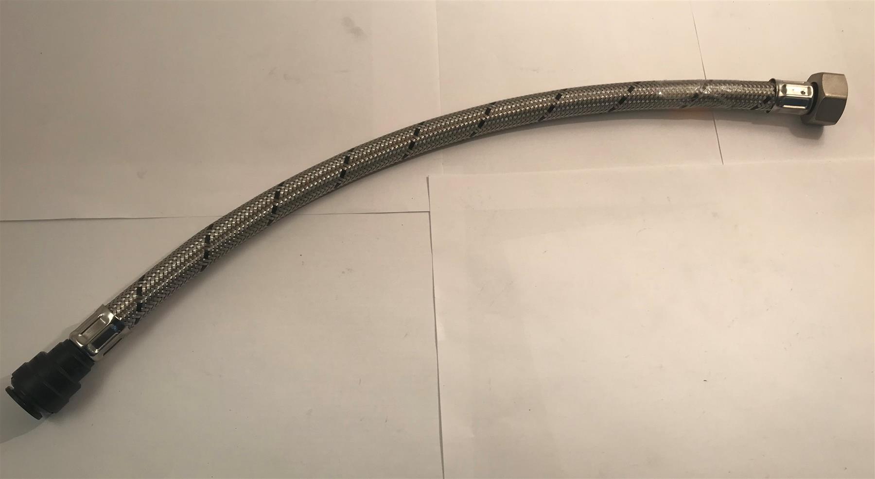 Pushfit Flexi Tap Connector 1/2 x 15mm x 500mm