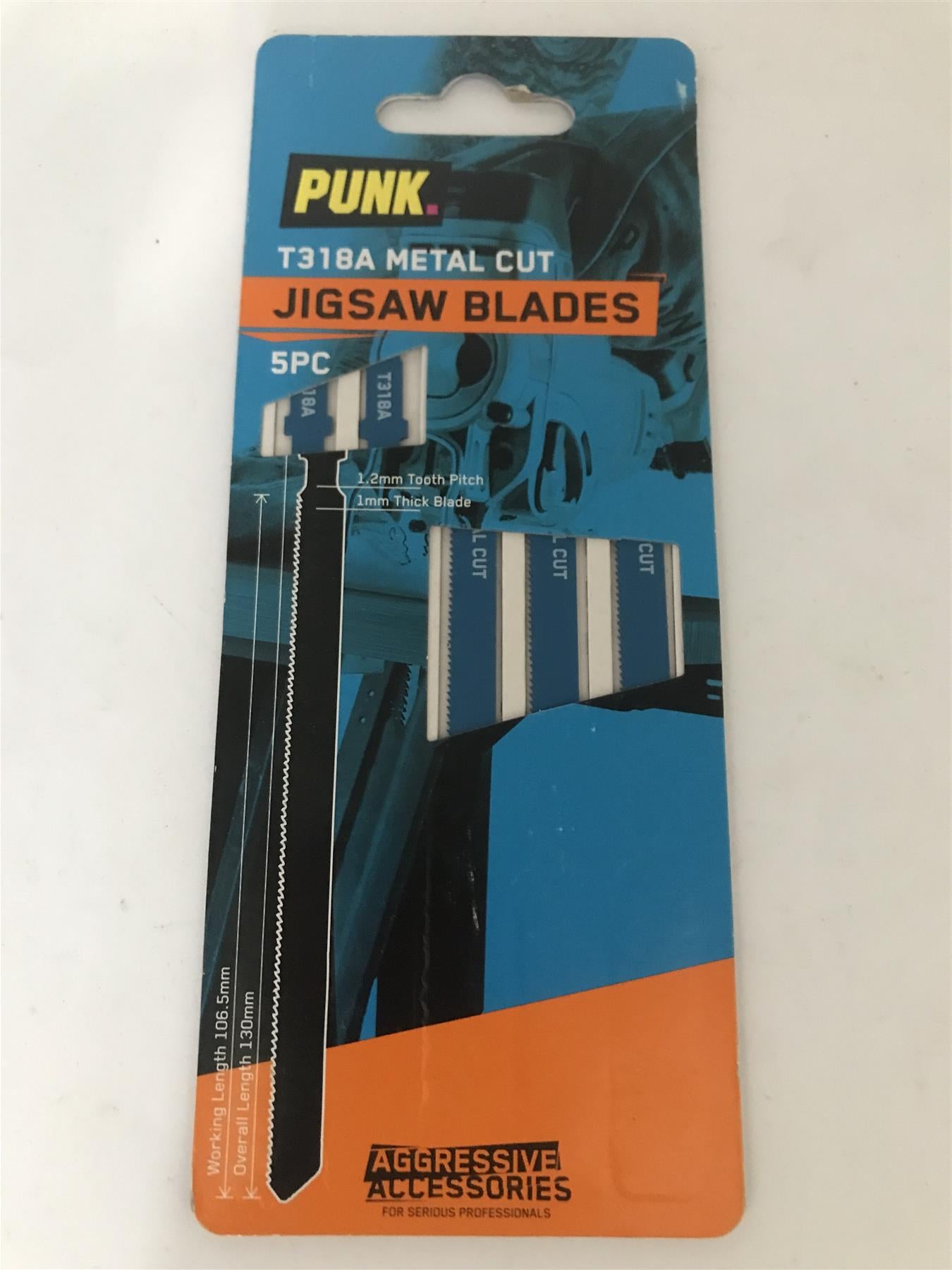 Punk 5pc Jigsaw Blades T318A Metal Cut  262146