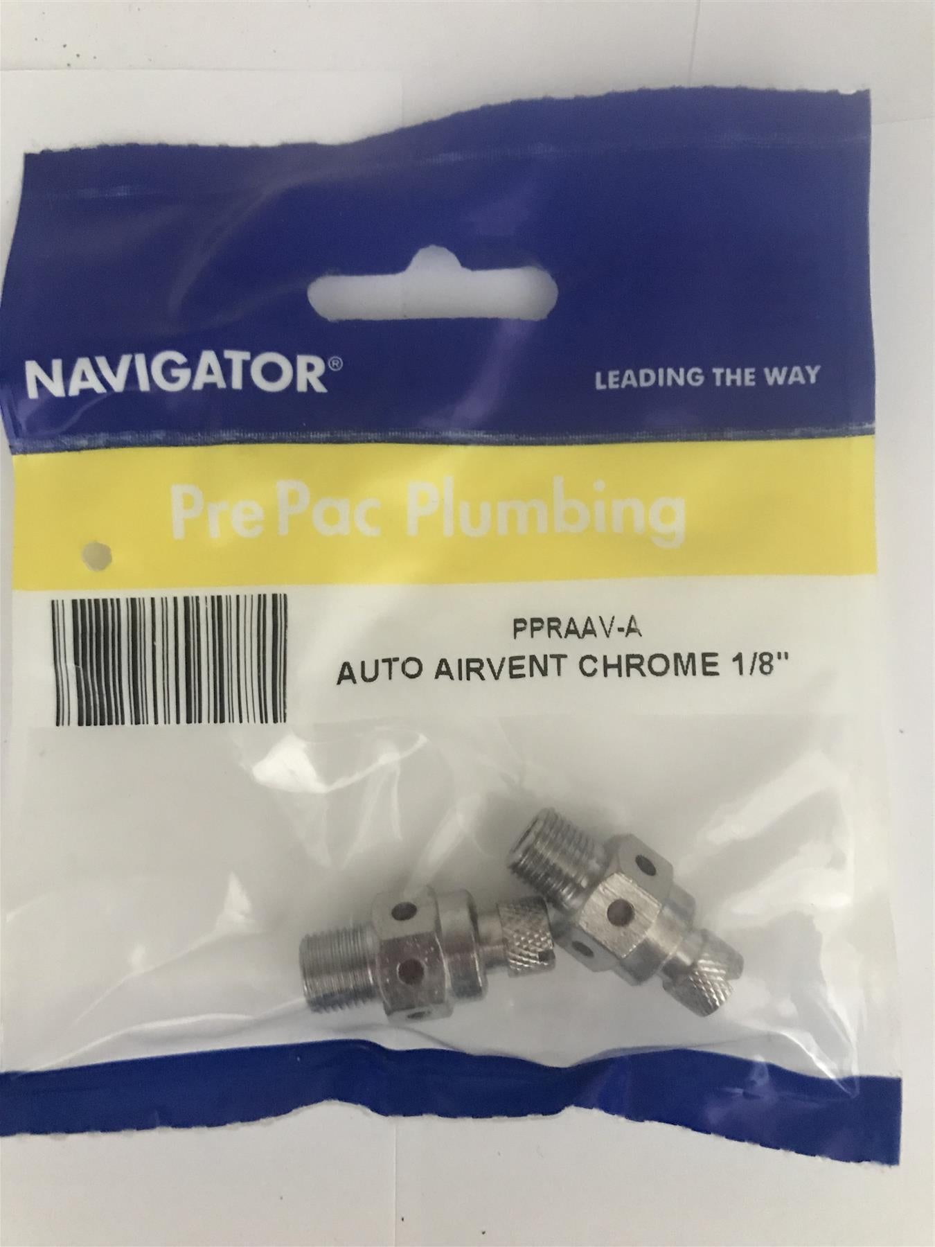 Navigator 1/8" Chrome Auto Air Vent  (2 pk)  PPRAAV-A