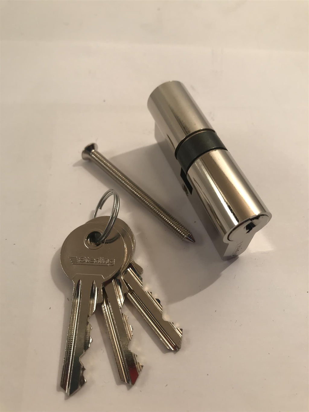 Sterling EPN3131 Double Euro 5 Pin Cylinder 62mm (31x31), Polished Nickel