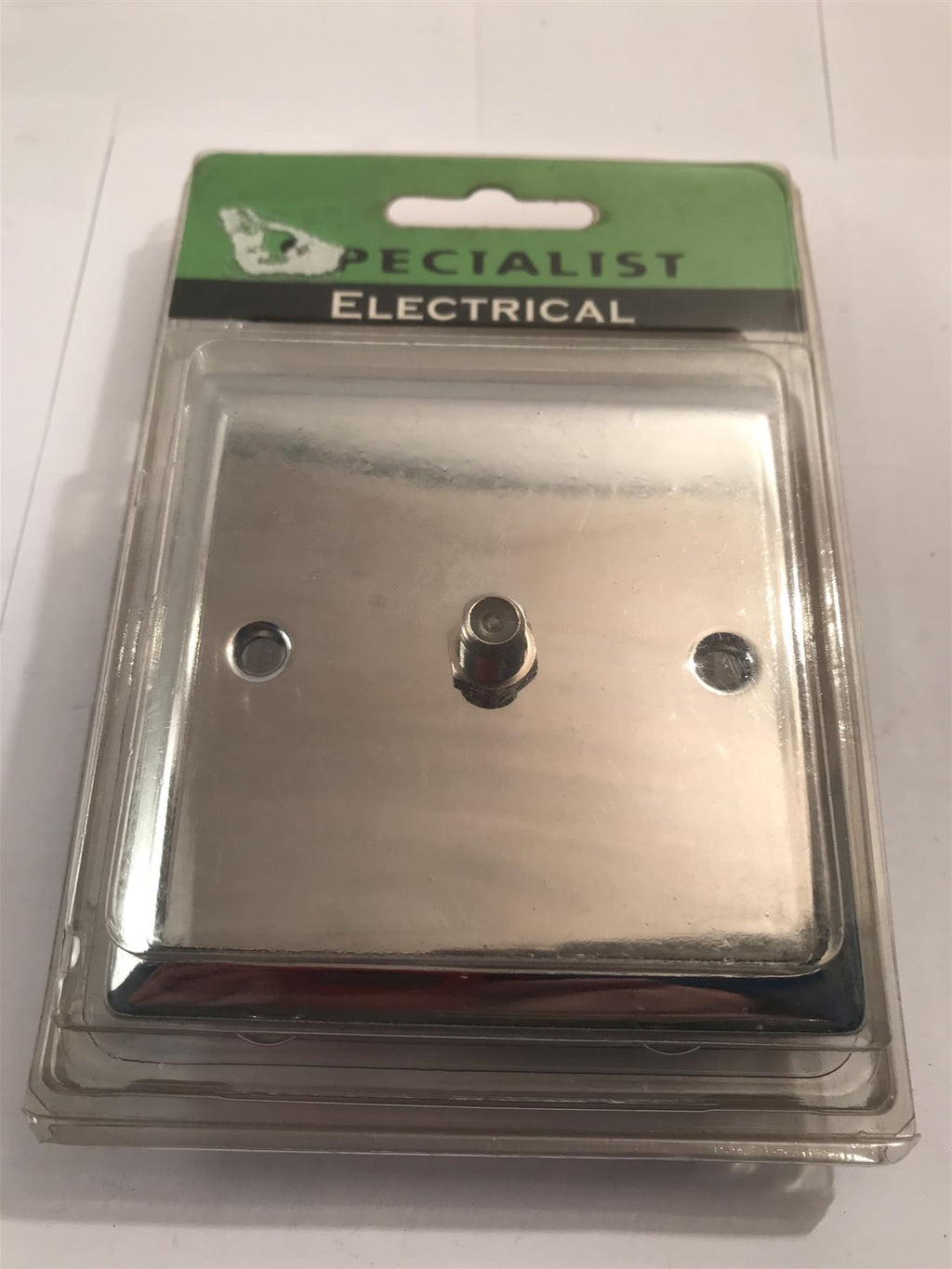 Polished Chrome 1 Gang Satellite Socket SEC30