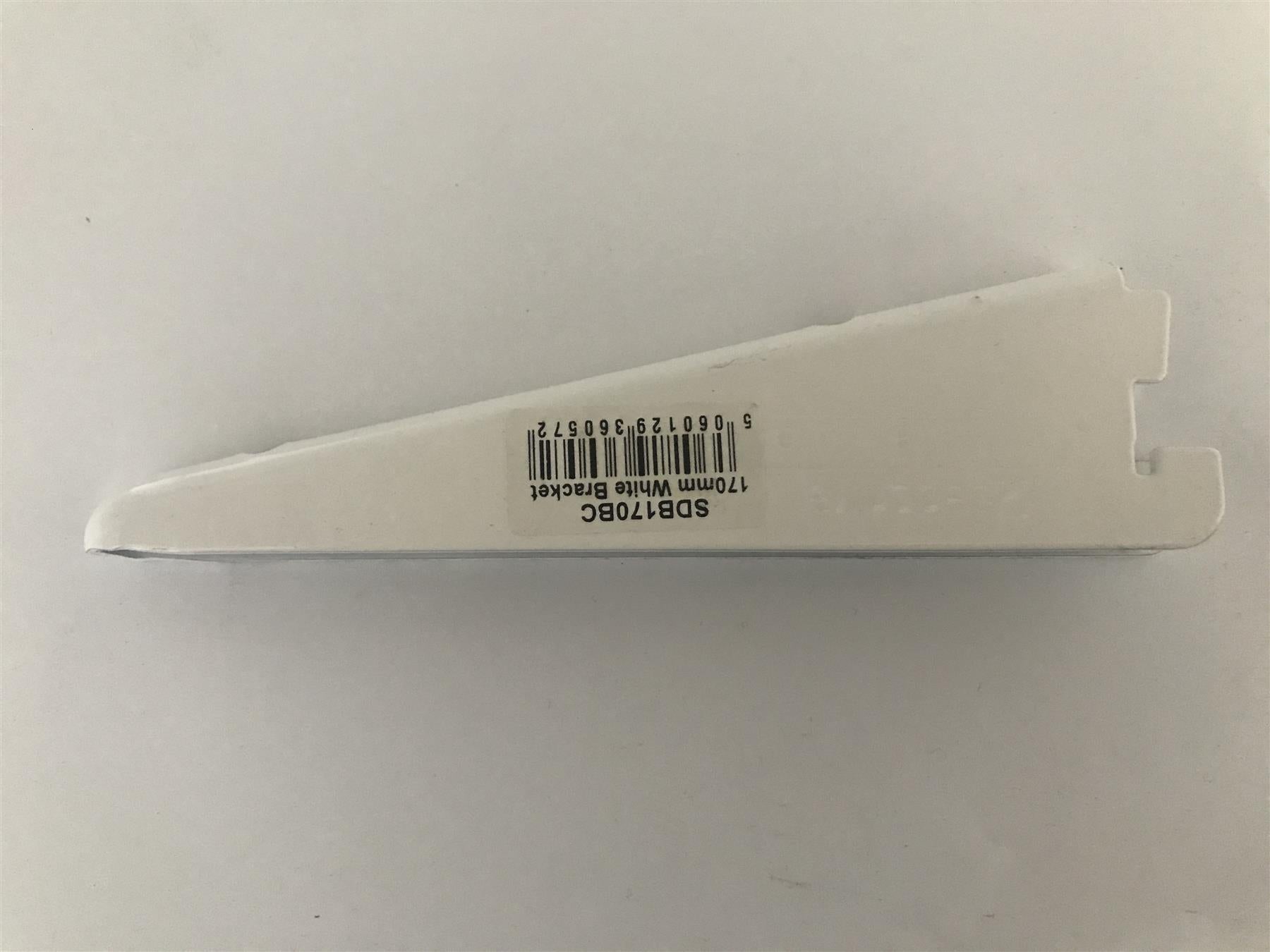 Sapphire White Shelf Bracket 170mm SDB170BC
