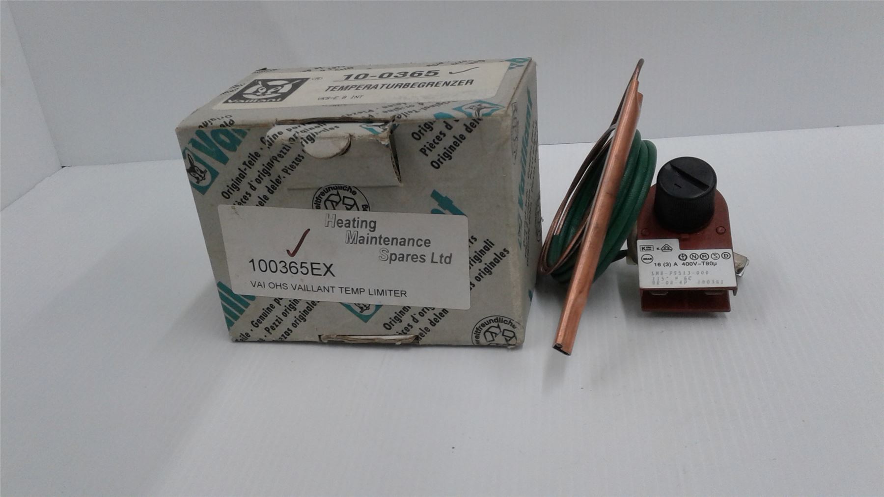NEW VAILLANT TEMPERATURE LIMITER 10-0365