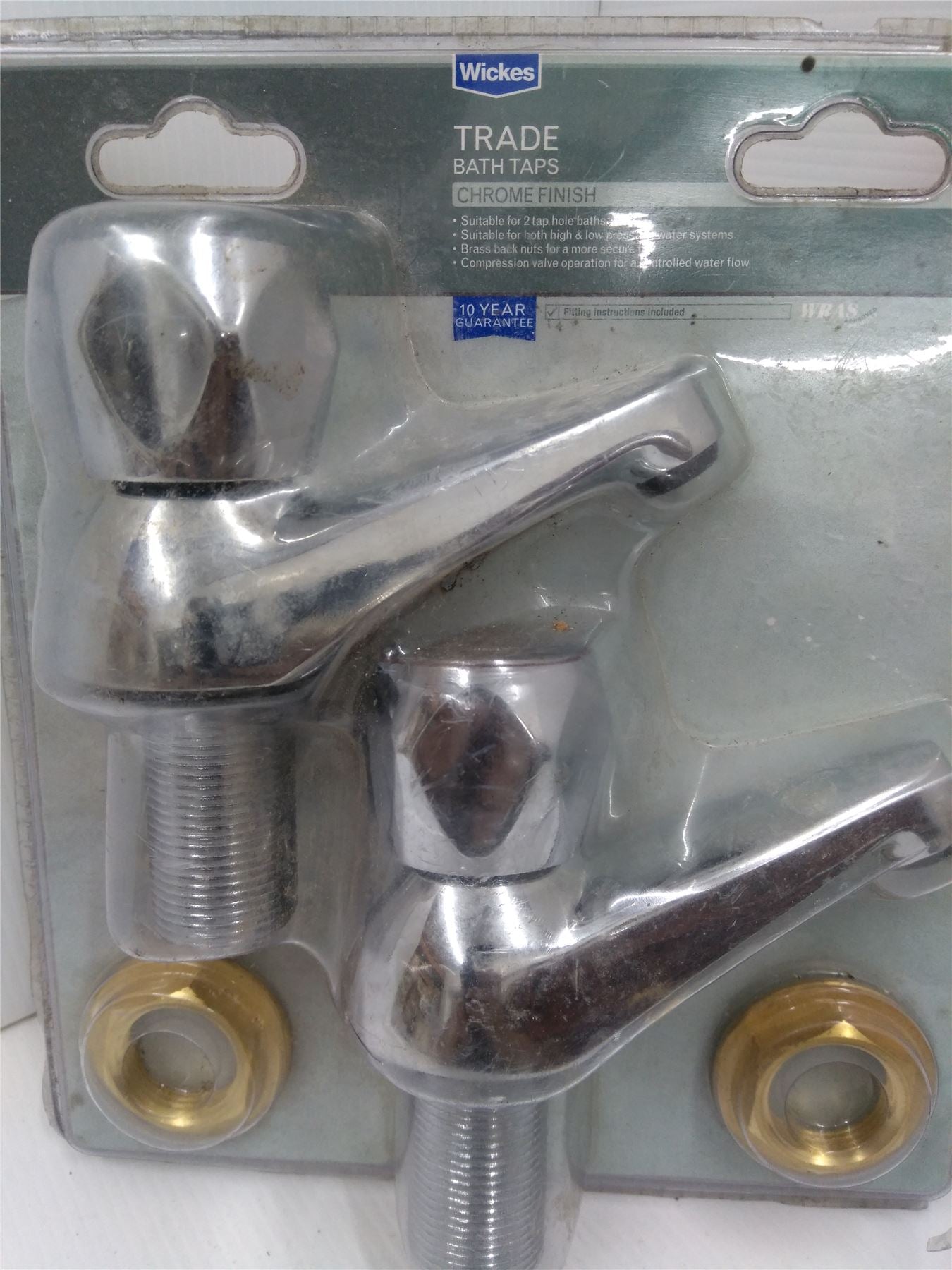 NEW WICKES TRADE BATH TAPS CHROME FINISH W410603W