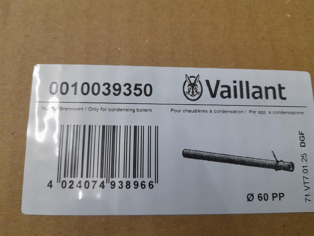 Vaillant 0010039350 Extension Plume 1m Black
