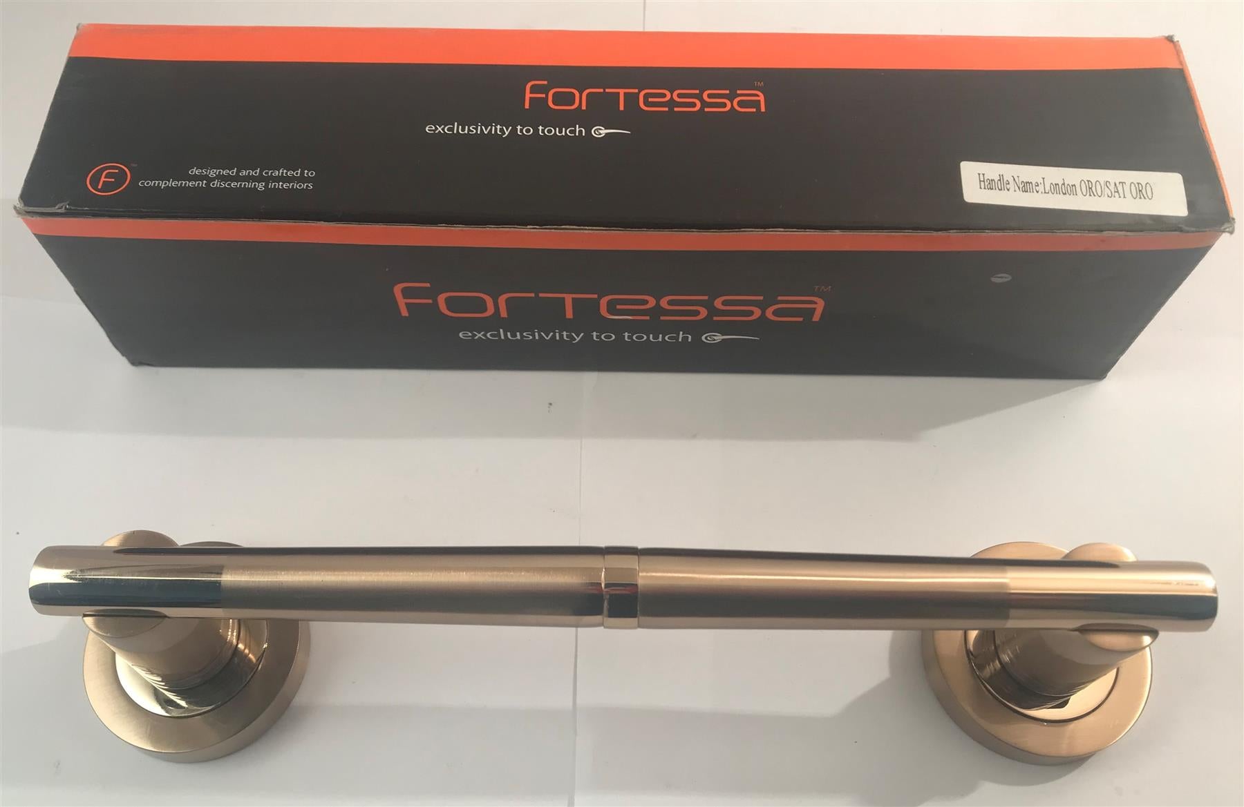 Fortessa FALCON-ORO/SAT ORO London Door Handle Brass PVD