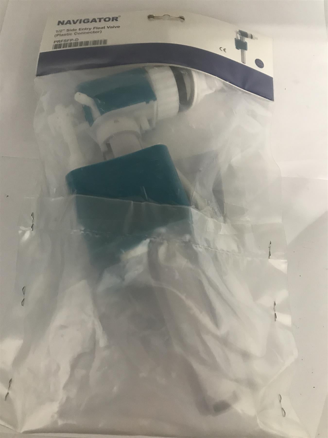 Navigator 1/2" Side Entry Float Valve (Plastic Connector)  PRFSFP-D