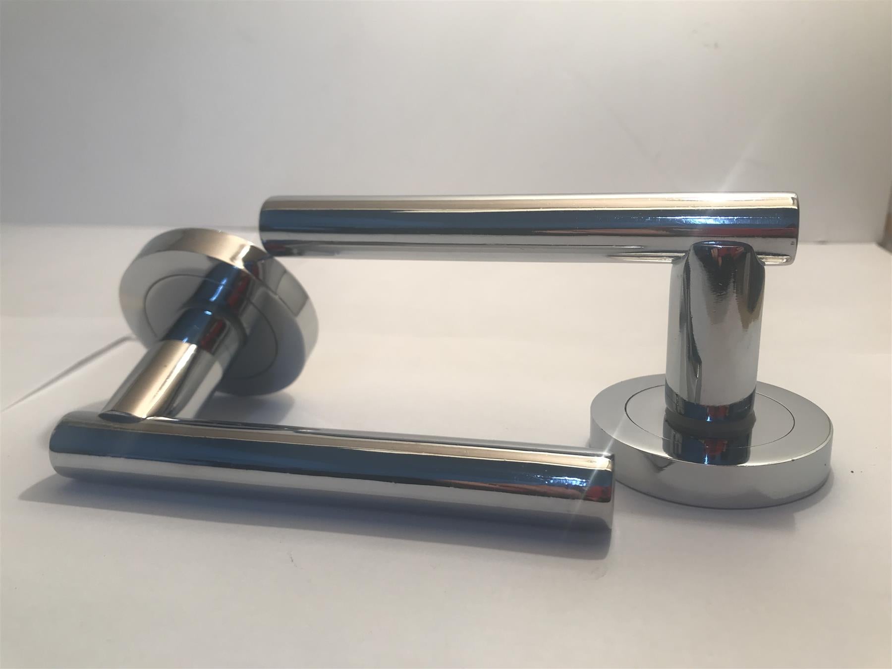 Royale Collection Internal Door Handles on Rose (Pair) Polished Chrome 3347C