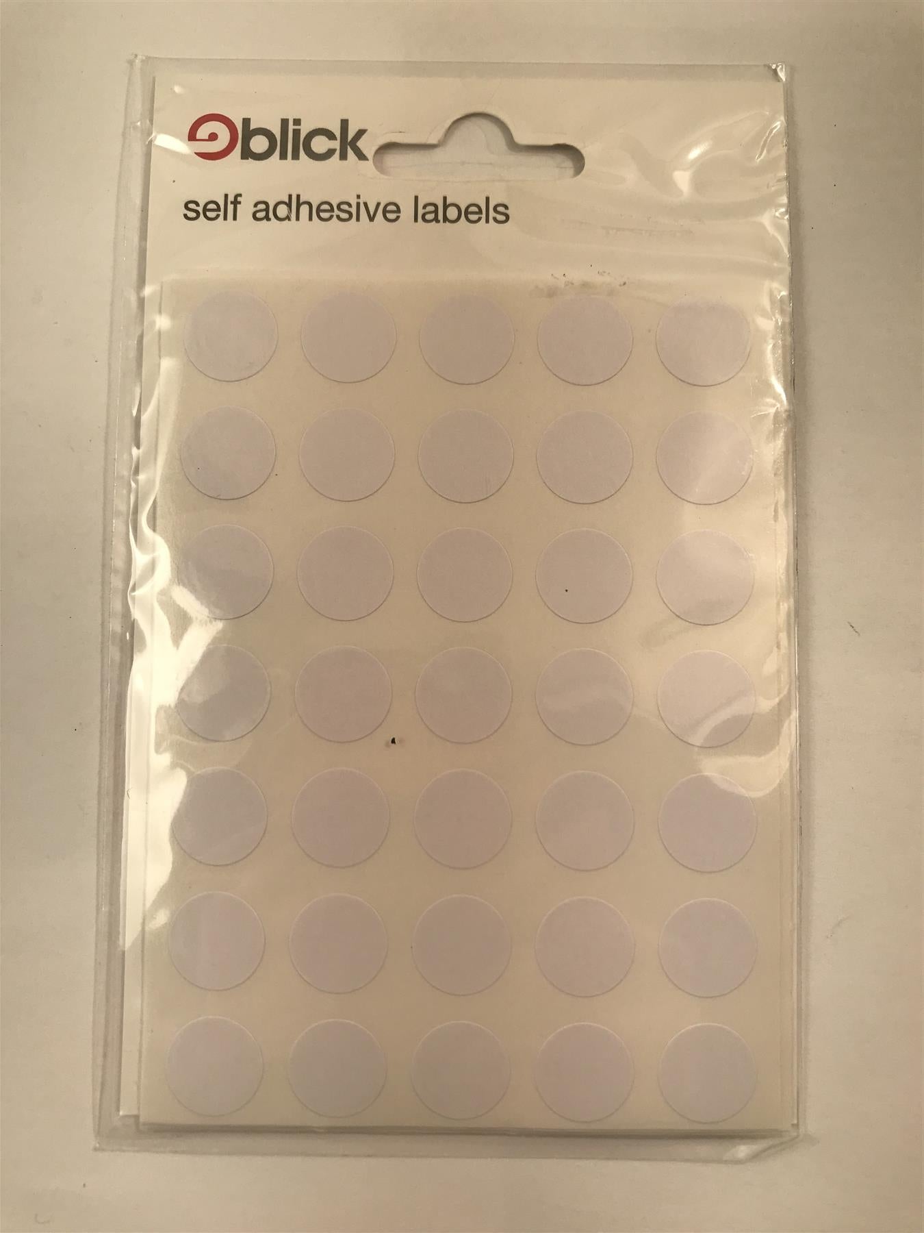 Blick White Mini Self Adhesive Labels 13mm (Pack of 245)  RS001058
