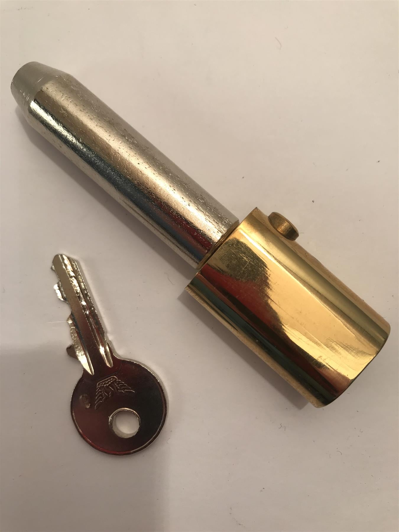 Sterling Brass Bullet Lock with key  BLO1KA