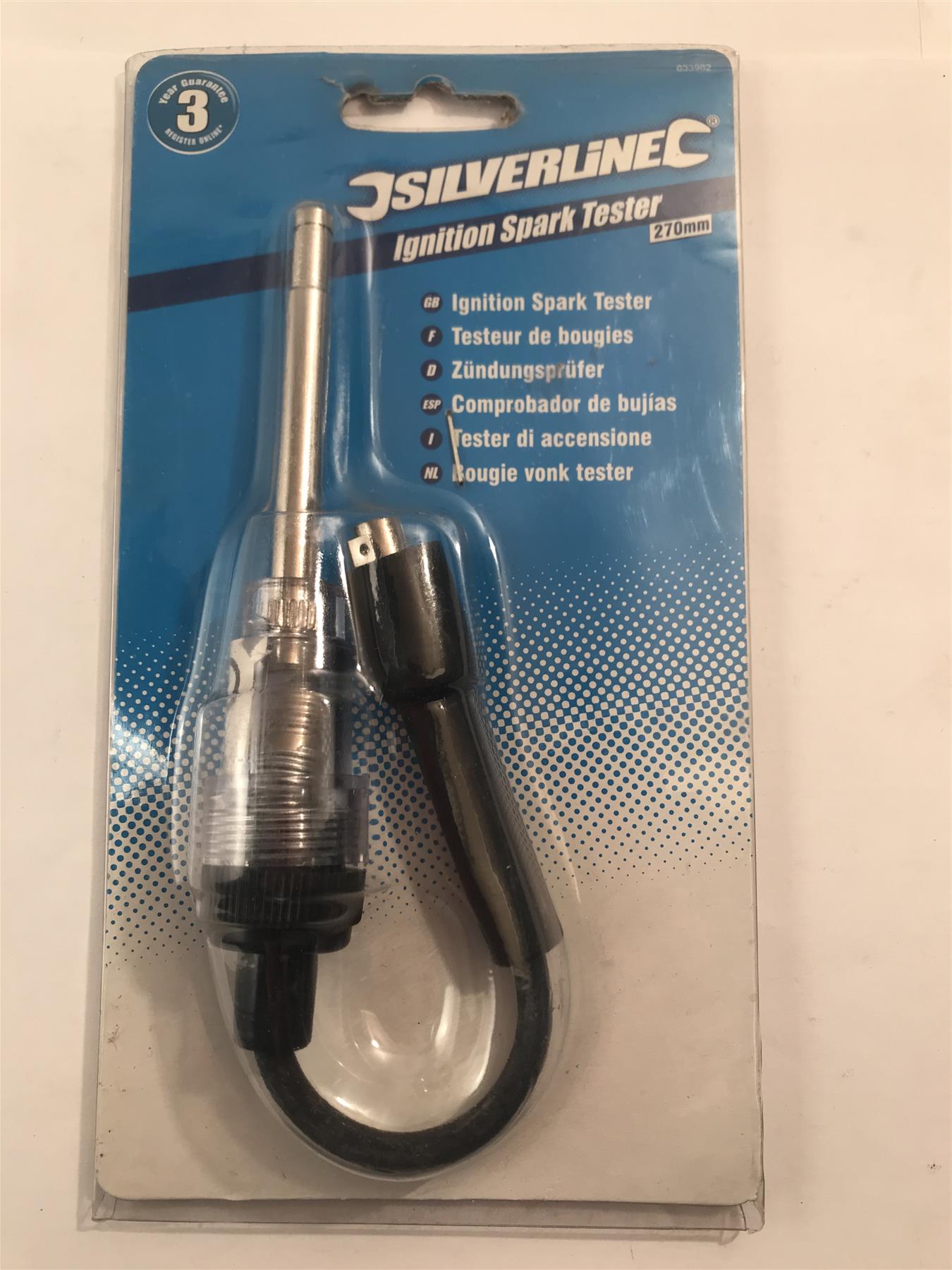 Silverline Ignition Spark Tester 270mm  633982