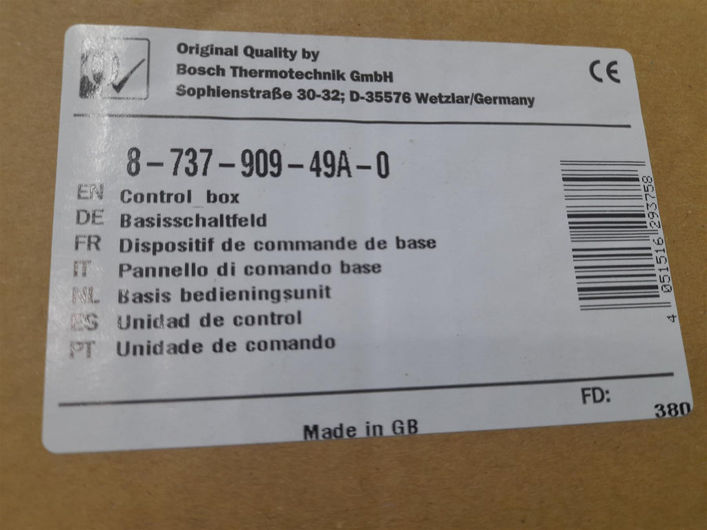 Worcester Greenstar Control Box 873790949A0