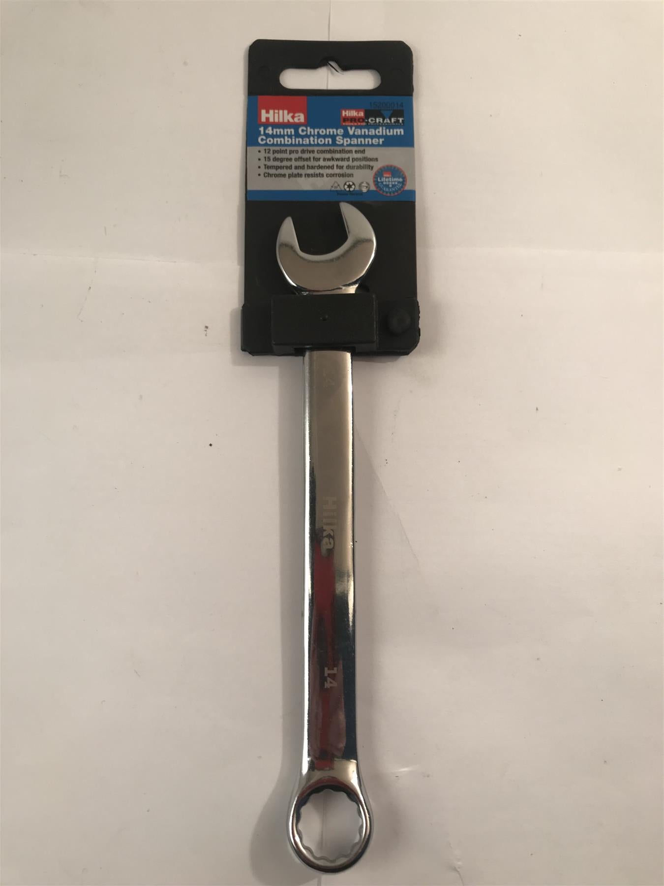 Hilka 14mm Chrome Vanadium Combination Spanner 15200014