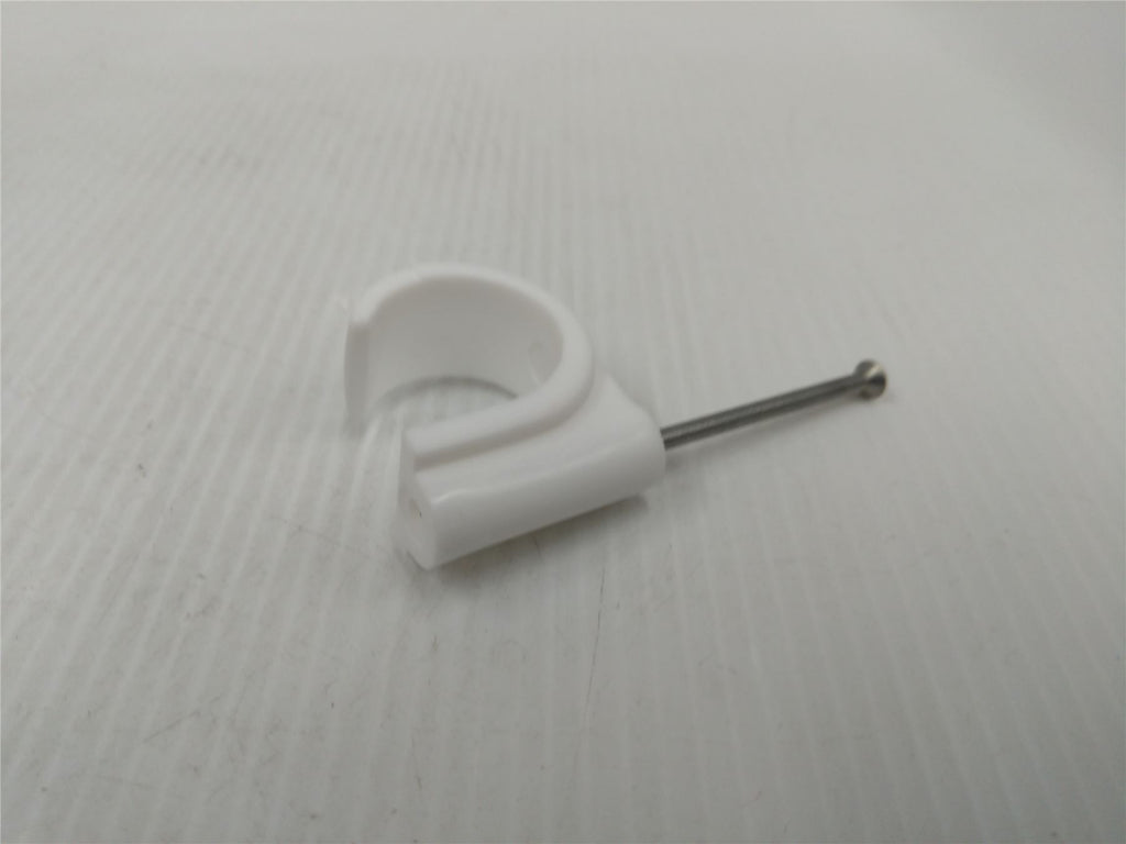 NEW FM PRODUCTS 22mm MASONRY NAIL PIPE CLIP WHITE M102 - BOX OF 100