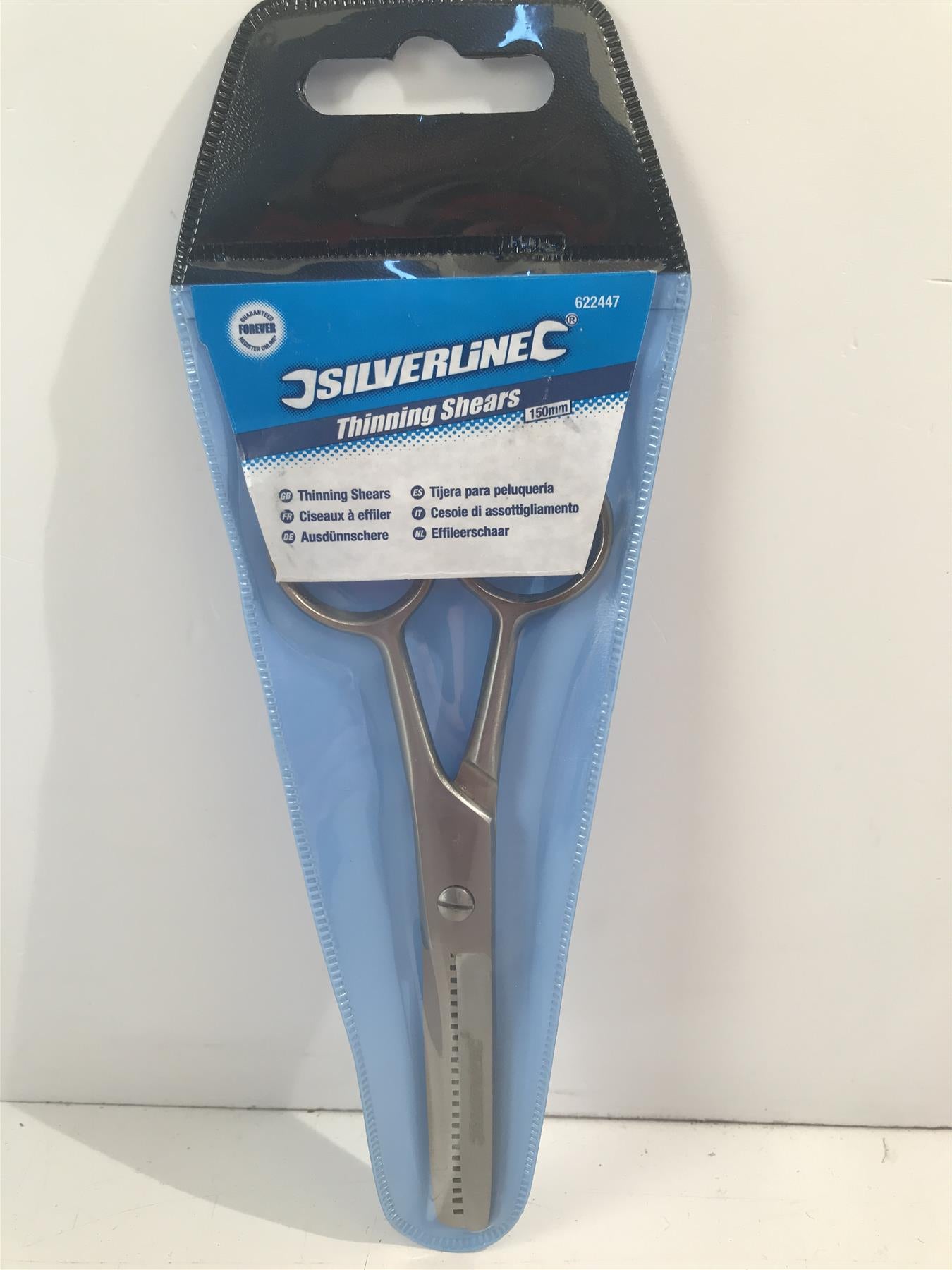 Silverline 622447 Stainless Steel Thinning Shears 150mm