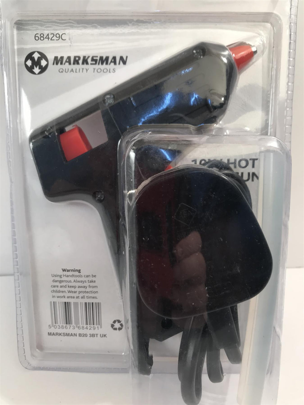 Marksman 10w Hot Glue Gun with Two Hot Melt Glue Sticks 68429C