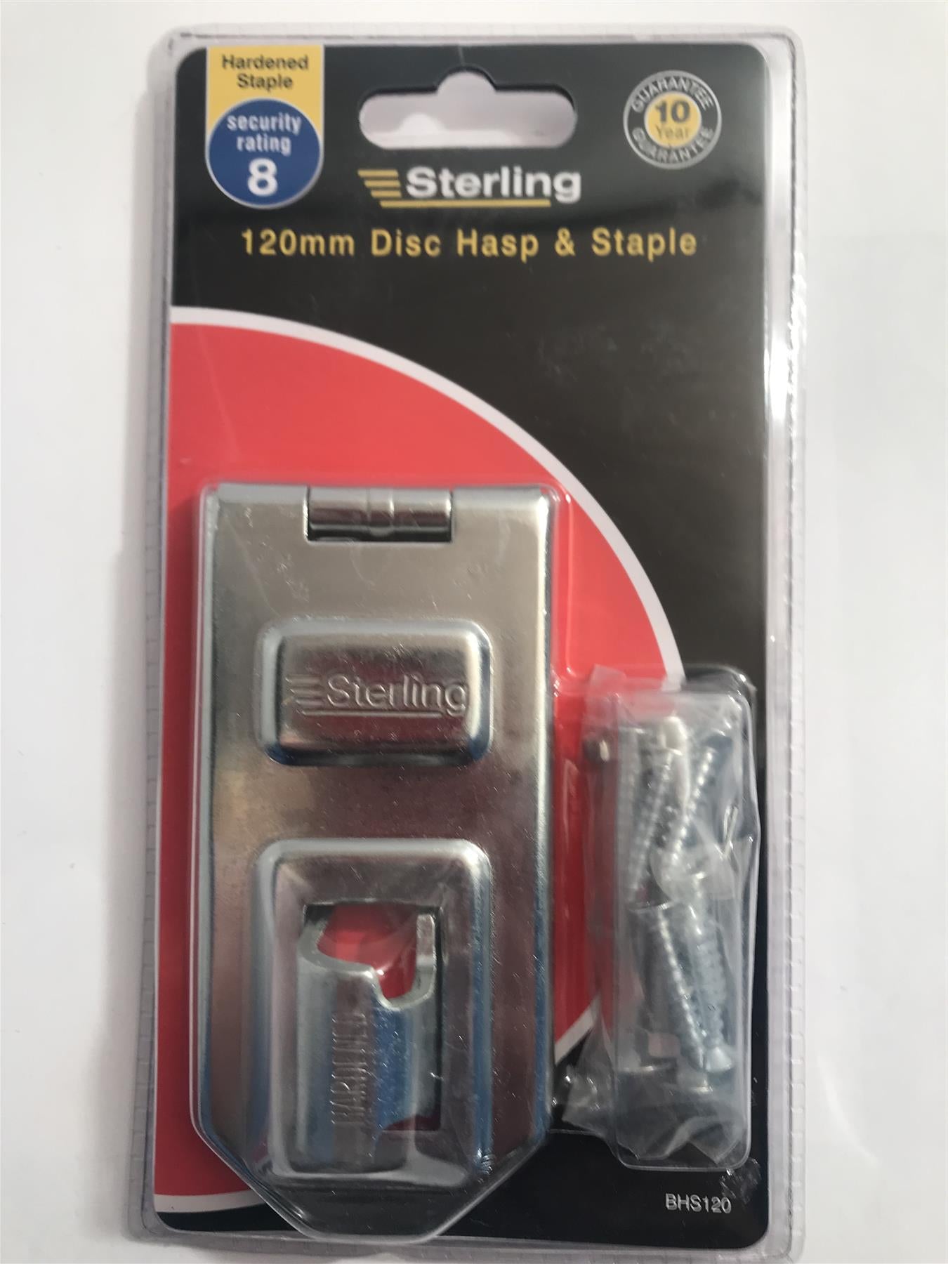 Sterling 120mm Disc Hasp & Staple BHS120