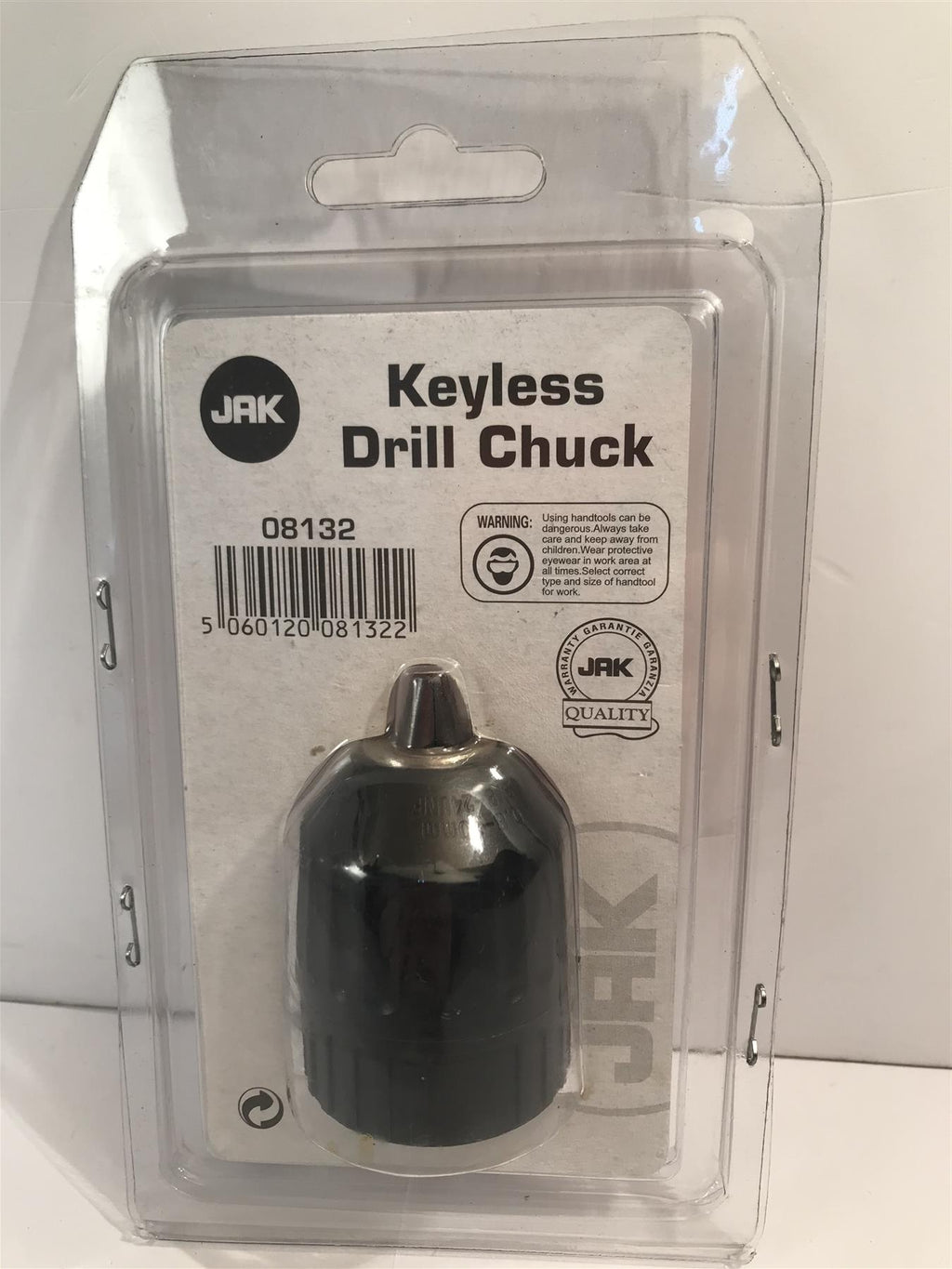 JAK Keyless Drill Chuck 0.8 x 10mm  fit 3/8" female spindle 08132