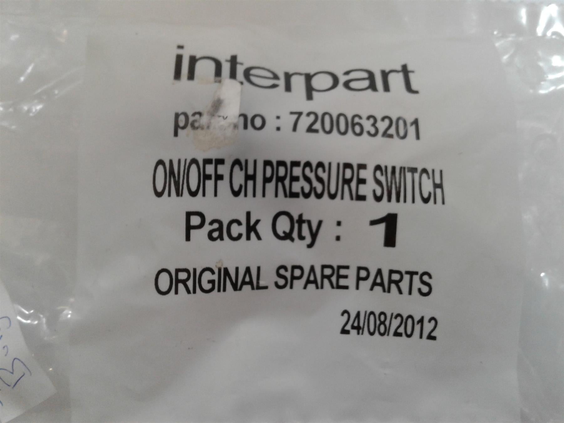 POTTERTON PERFORMA ECO 24 HE WATER PRESSURE SWITCH 720063201