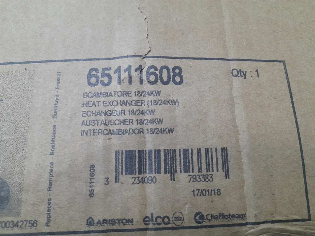 ARISTON PRIMARY EXCHANGER 18/24KW 65111608