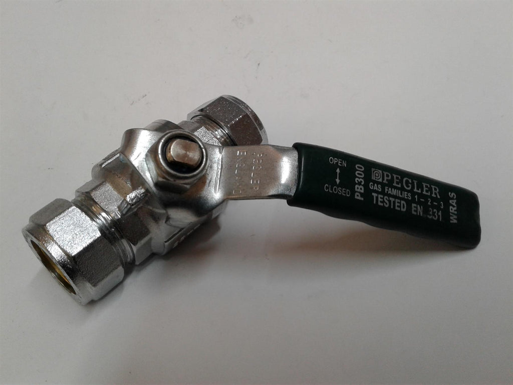 NEW PEGLER PB300 PN16 FULL BALL VALVE GREEN LEVER WRAS