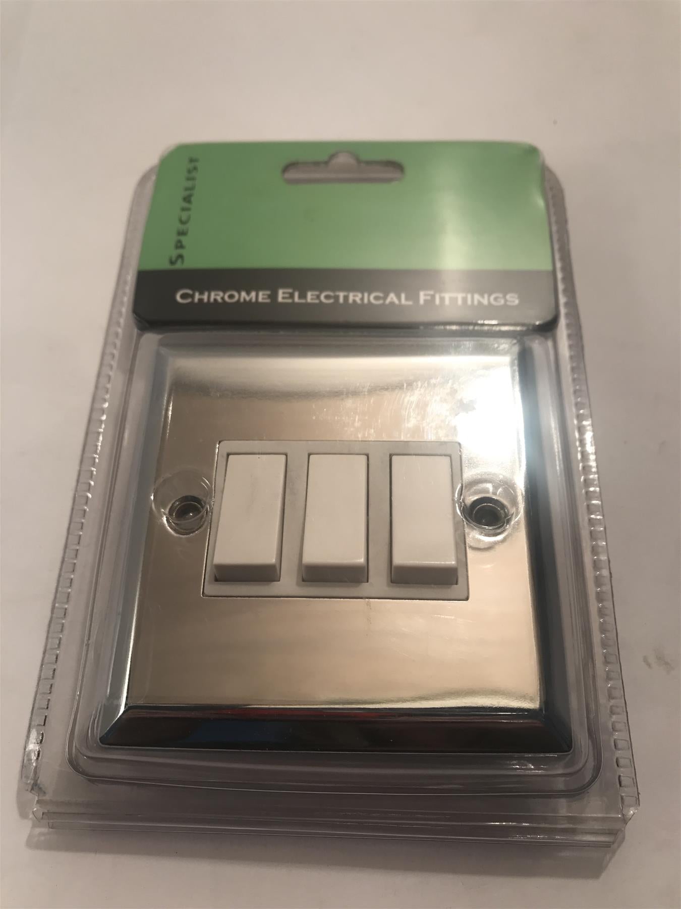 Specialist 3 Gang 2 Way Switch White Insert SEC03W