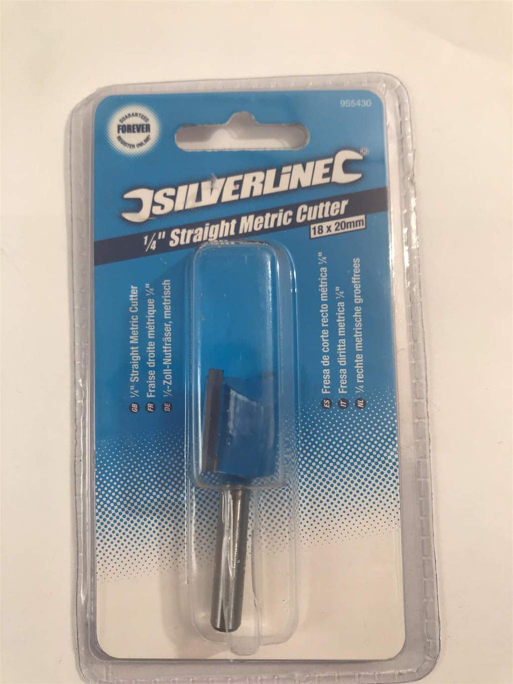Silverline 1/4" Straight Metric Cutter 18 x 20mm 955430