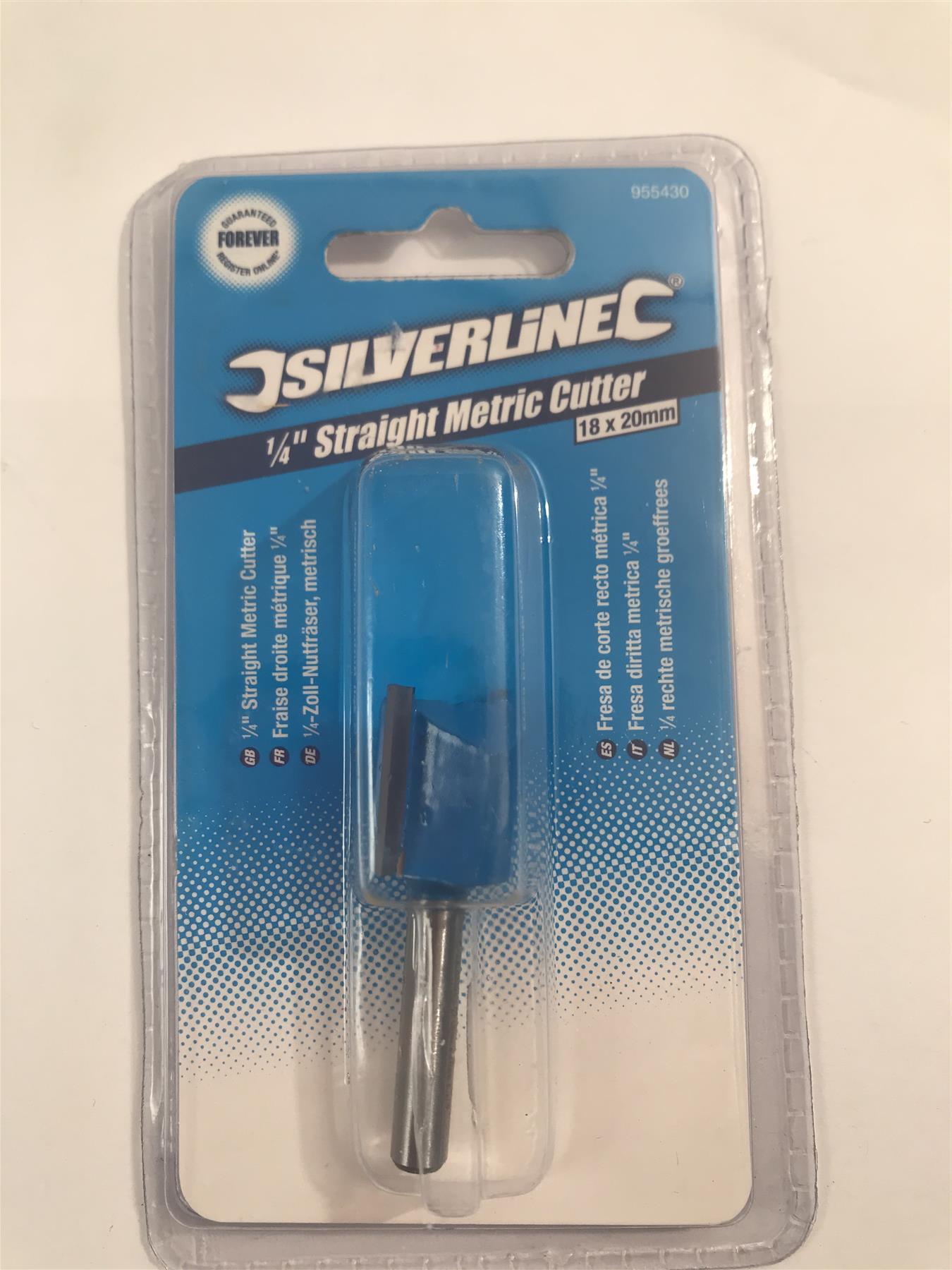 Silverline 1/4" Straight Metric Cutter 18 x 20mm 955430