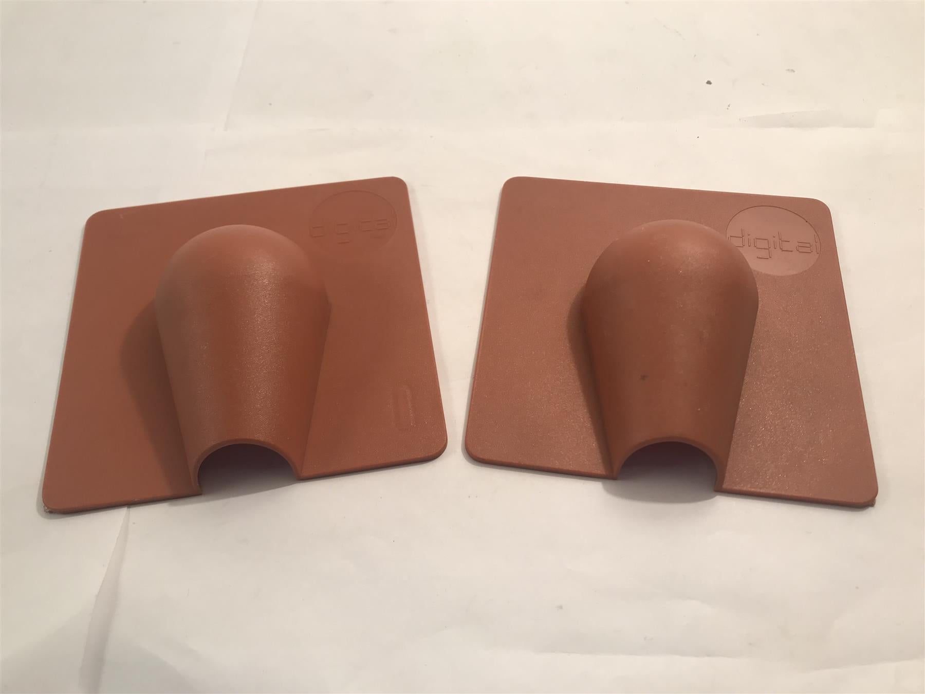 10 x Brick Cable Wall Entry Tidy Cover  Brown