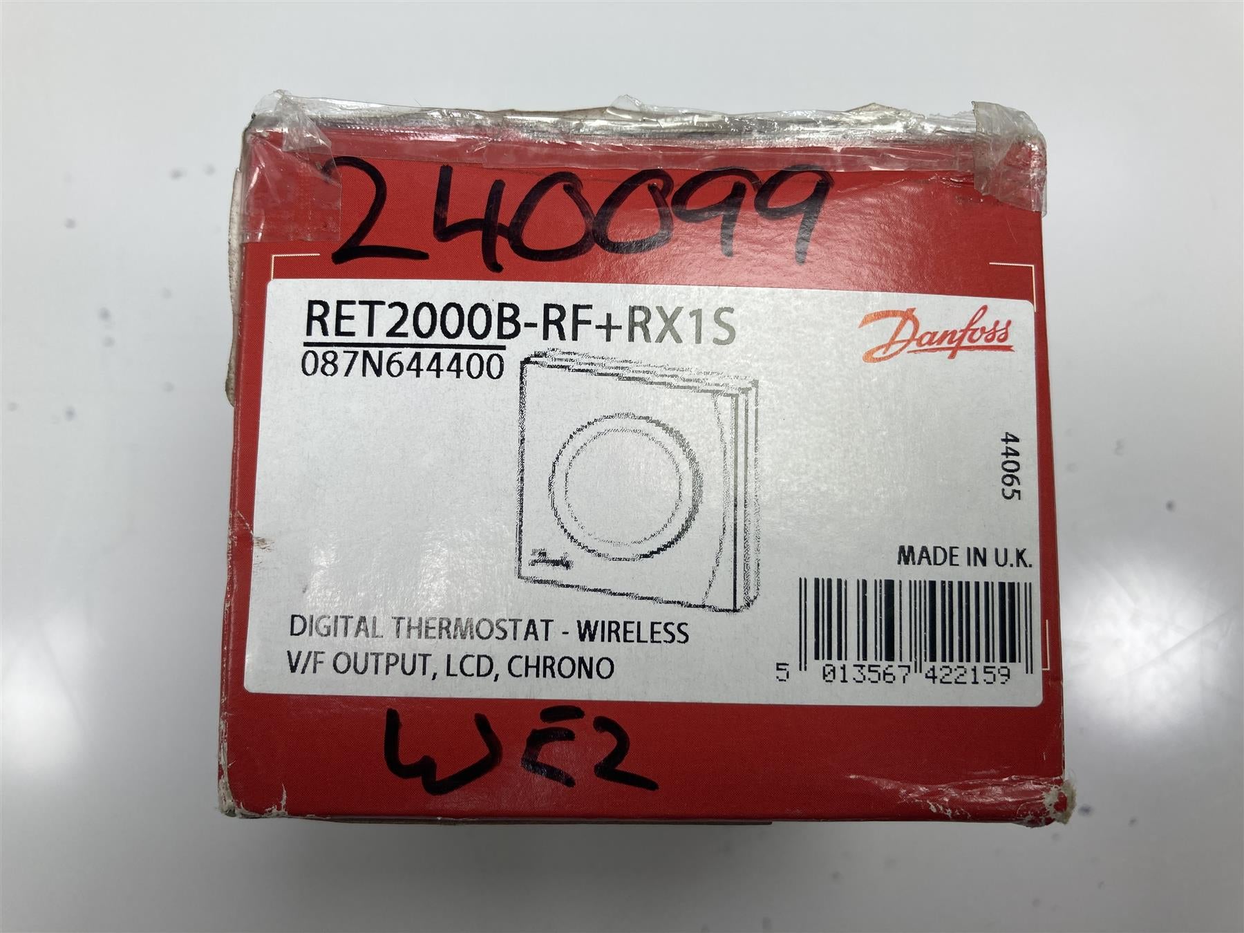 Danfoss RET2000B-RF + RX1S Wireless Digital Room Thermostat & Receiver
