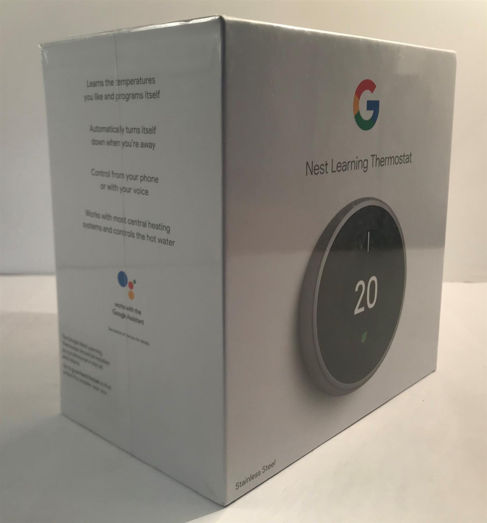 Google Nest Learning Thermostat 3rd Generation - Stainless Steel
