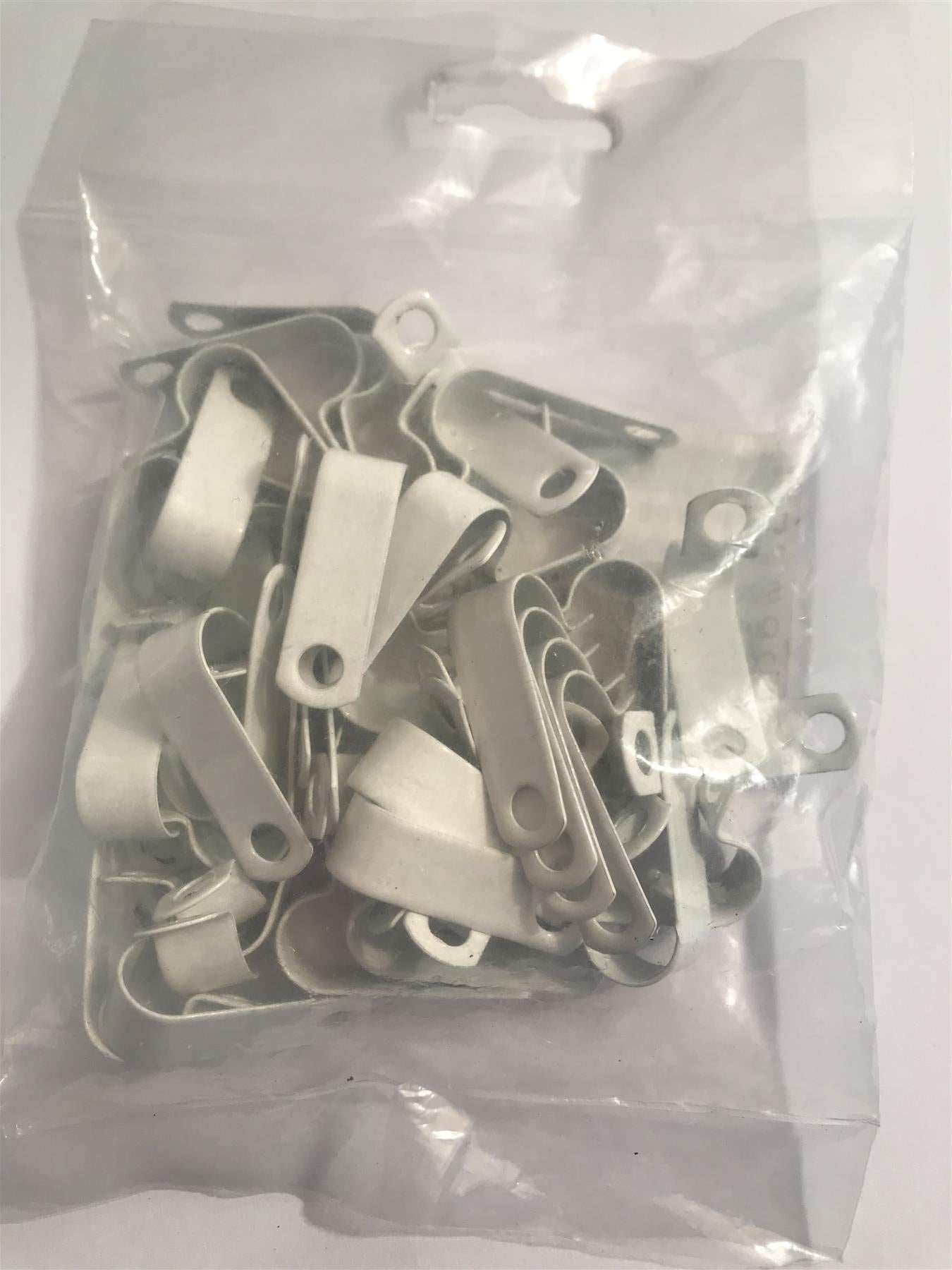 Deligo LSF Coated White Pyro Cable Clips 9mm RCHL37W (50 Pack)
