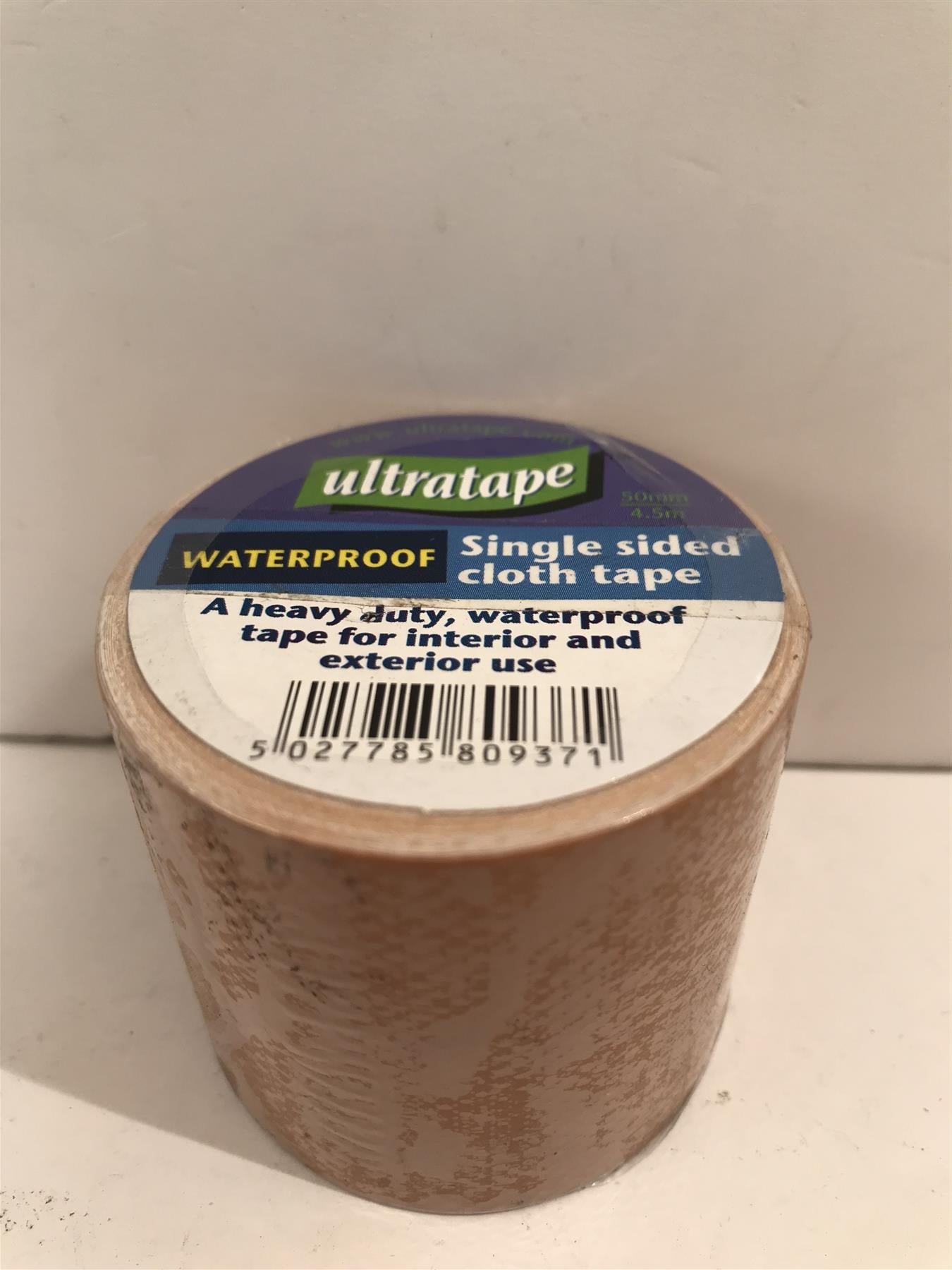 Ultratape Waterproof single Sided Cloth Tape  50mm x 4.5m