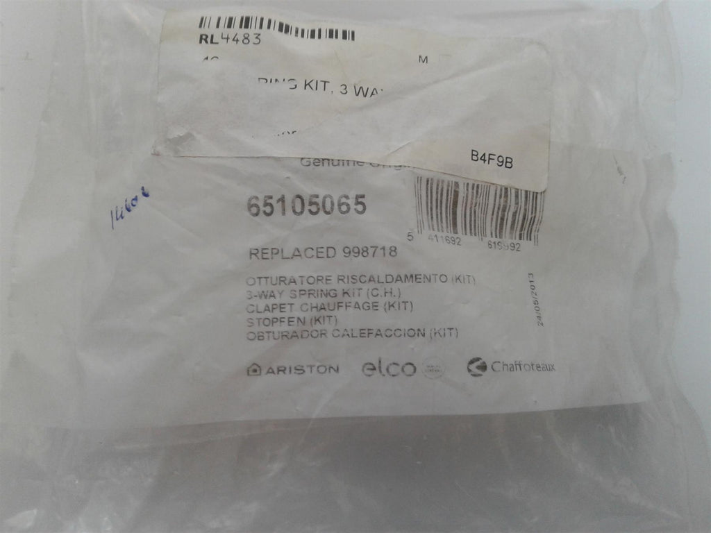 NEW ARISTON 65105065 3-WAY SPRING KIT CH
