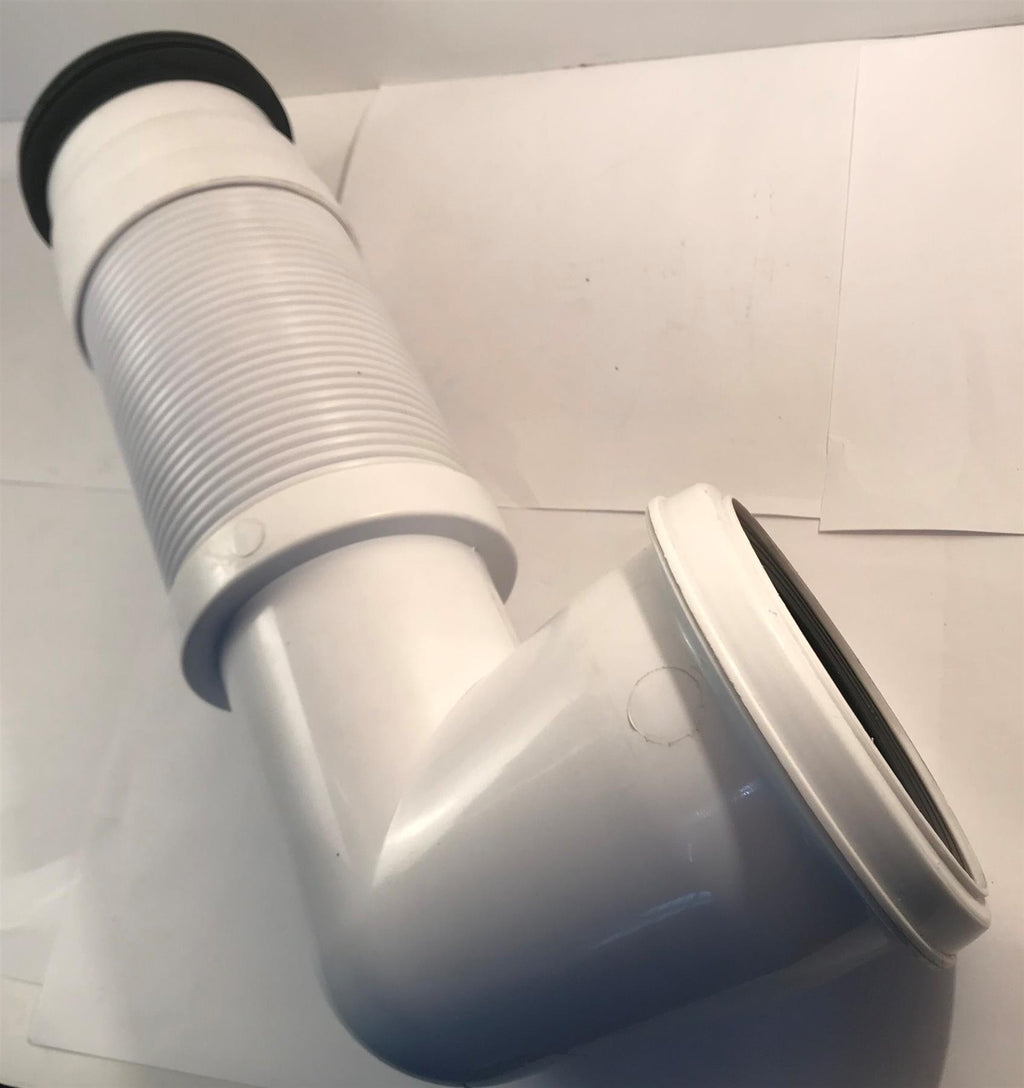 90 Degree Bent Flexible Waste Pan Connector