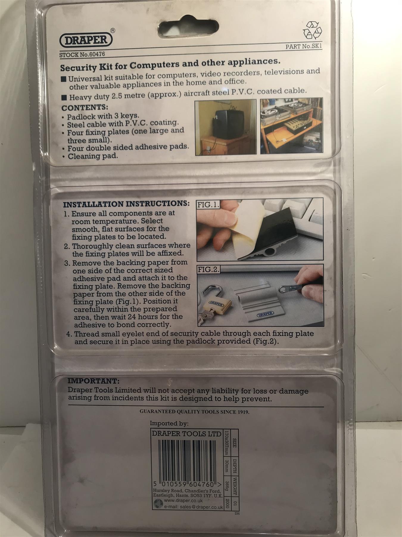 Draper Computer Security Kit  60476