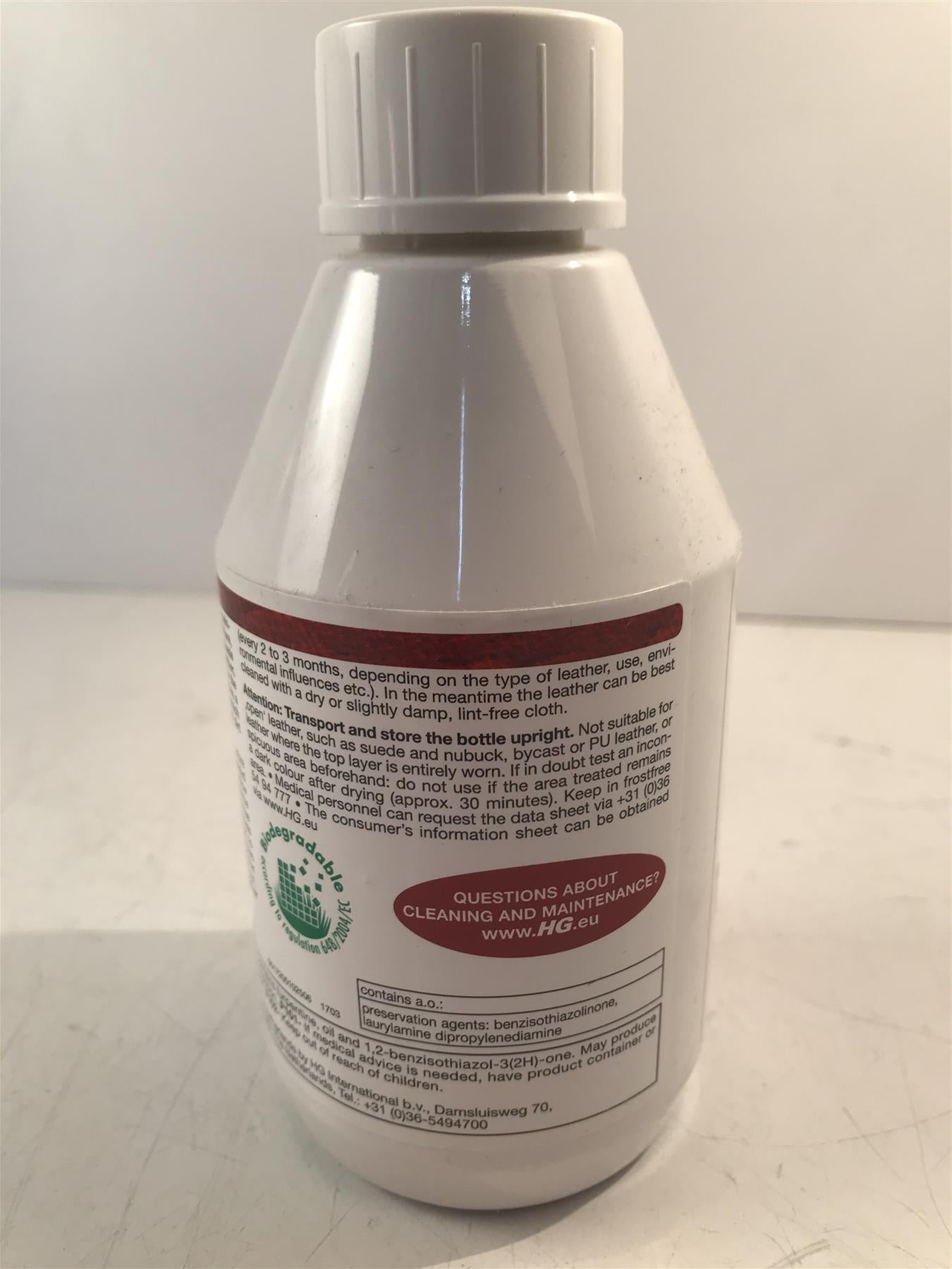 HG 4 In 1 For Leather Cleaner Nourishes Protects 250ml