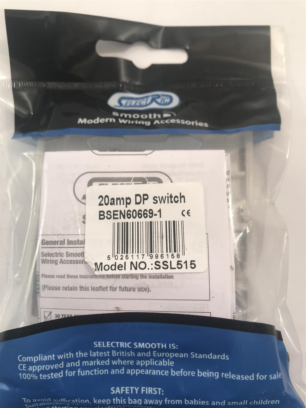 Selectric Smooth 20 Amp DP Switch  SSL515