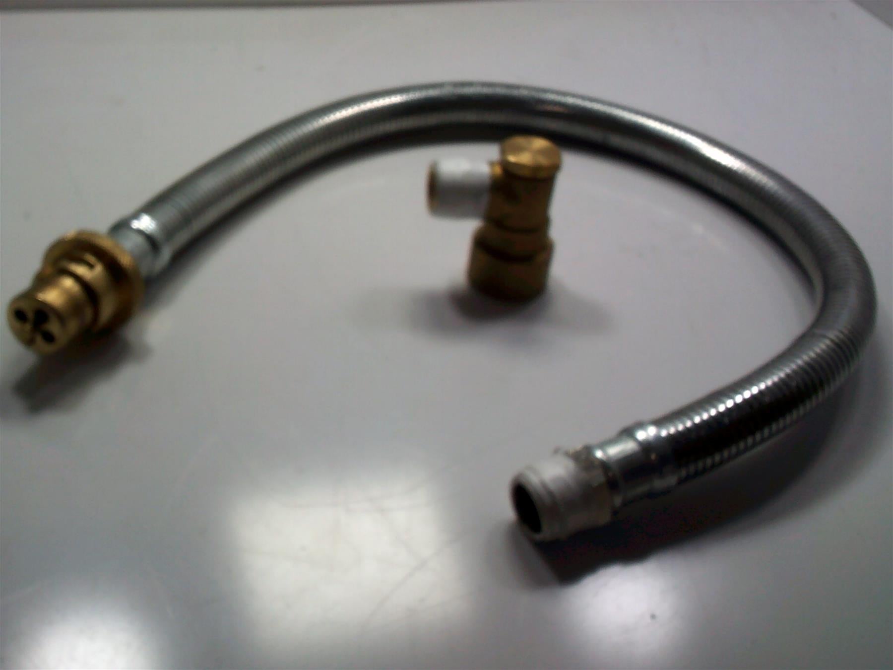 1 x New Double Armoured Bayonet Hose - 2Ft x 1/2" BSP TM