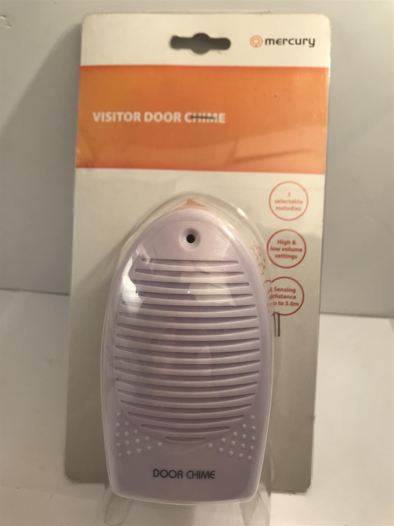Mercury Visitor Door Chime Light Sensitive Motion Activated Shop/Office Alert