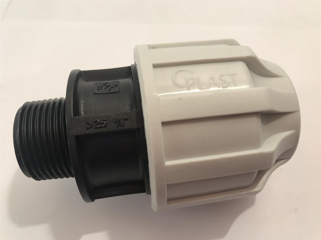 MDPE Male Adaptor 25mm x 3/4"