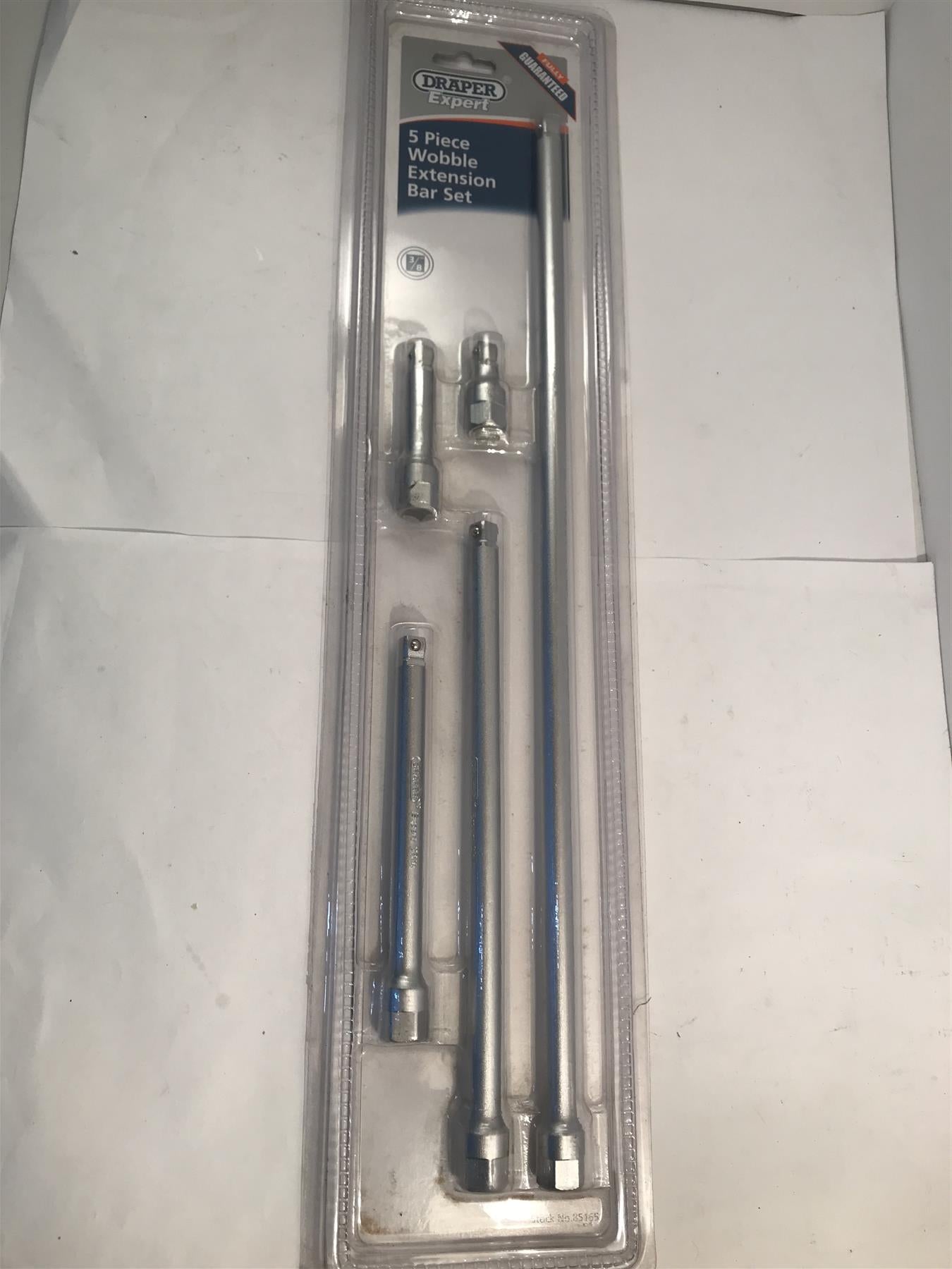 Draper 5pc 3/8" Drive Wobble Extension Bar Set 45-450mm  WBD/5A