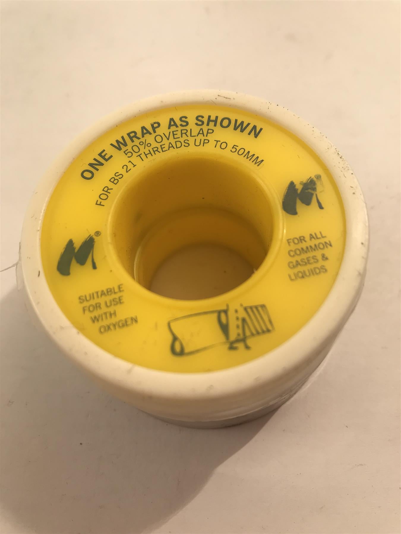High Density P.T.F.E. Tape Threads up to  50mm