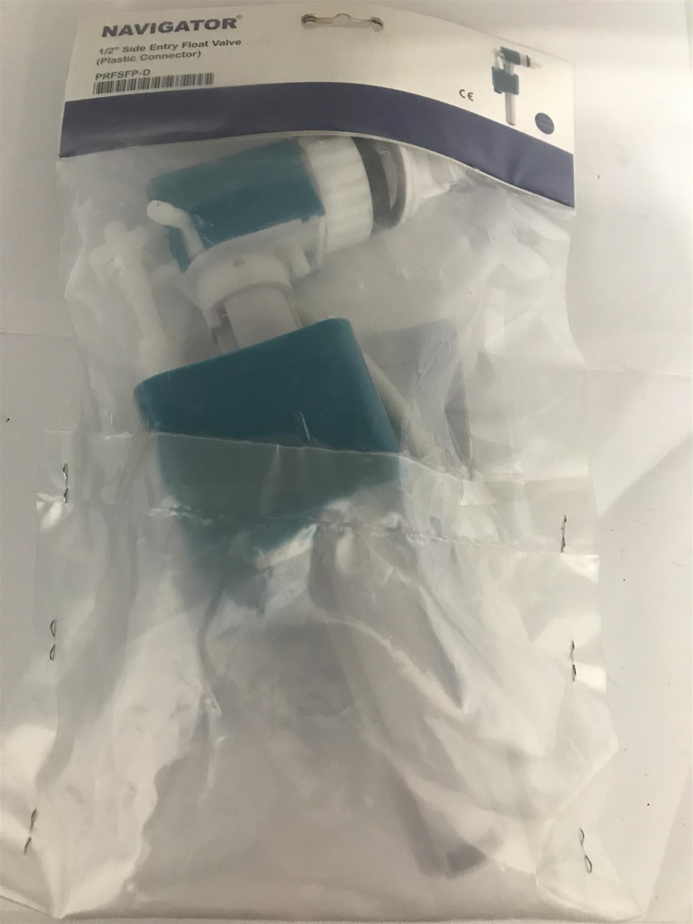 Navigator 1/2" Side Entry Float Valve (Plastic Connector)  PRFSFP-D