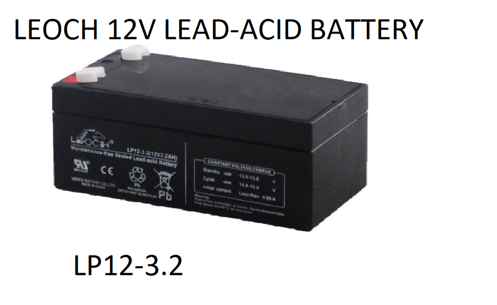 NEW Leoch LP 12V 3.2 AH Sealed Maintenance Free Lead-Acid Battery LP12-3.32