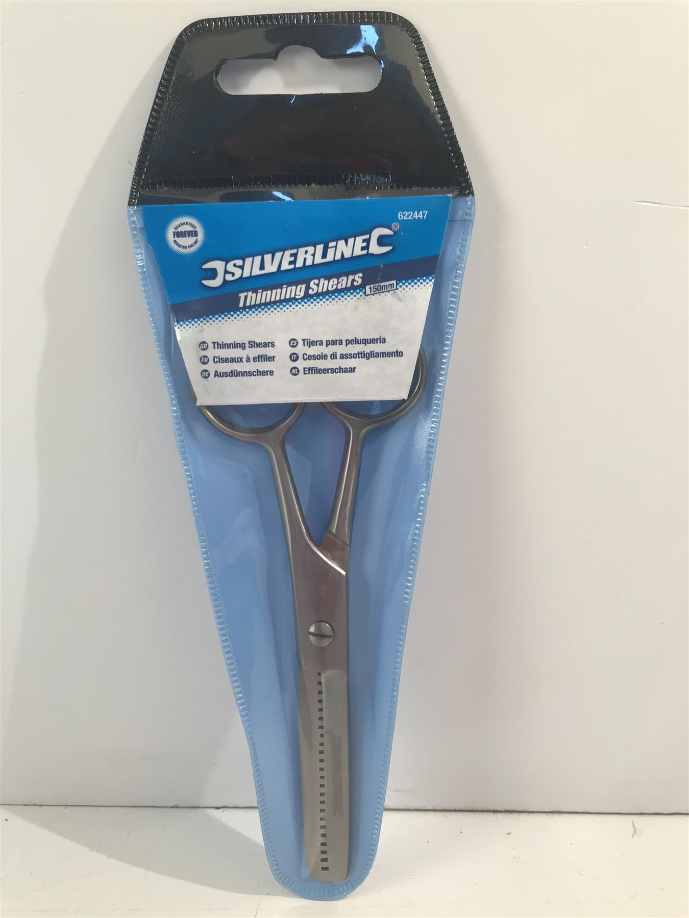 Silverline 622447 Stainless Steel Thinning Shears 150mm